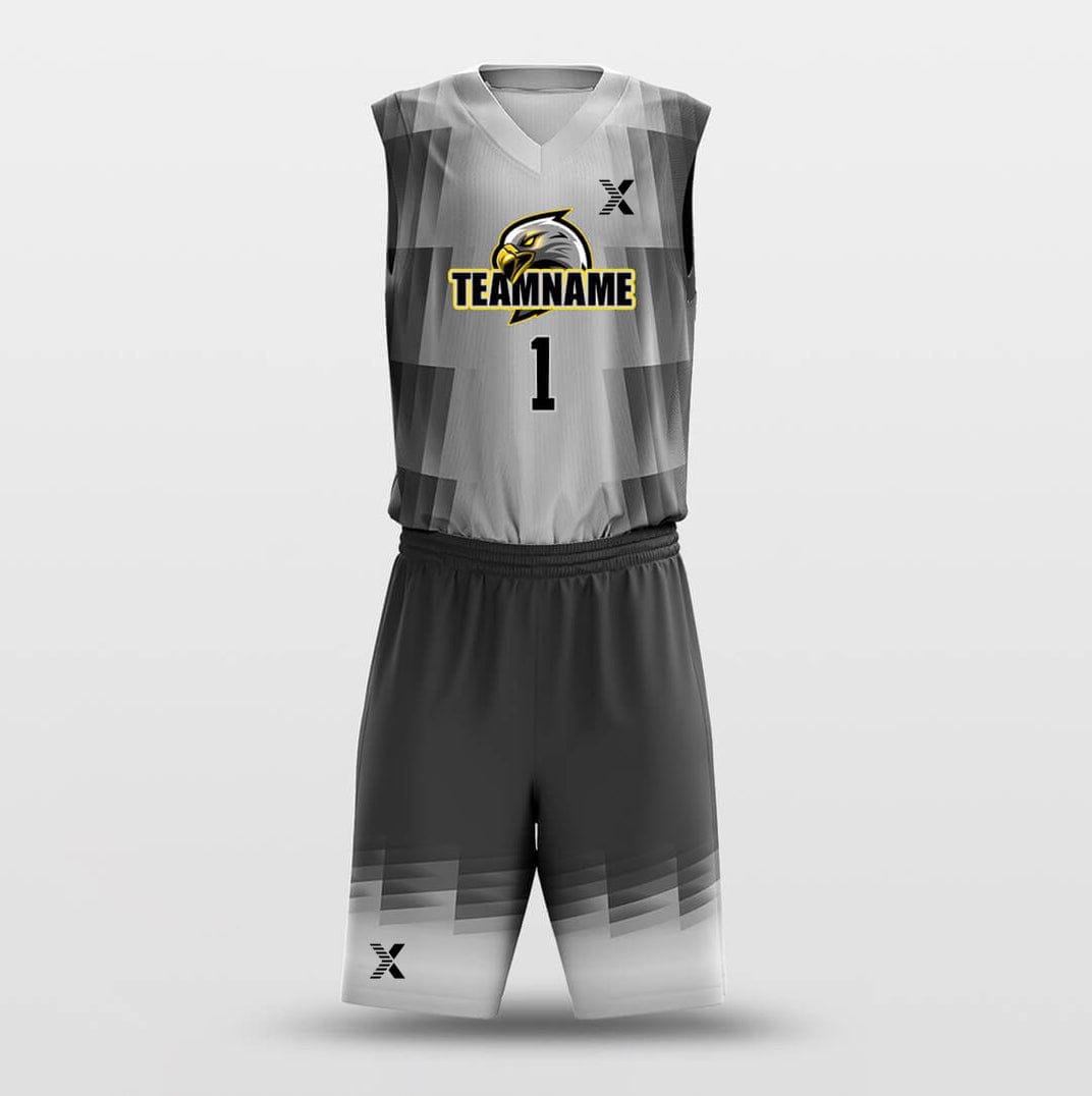 Cikers Sports Grey Belt - Custom Sublimated Basketball Jersey Set
