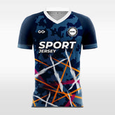 Cikers Sports Grey-blue / S Camouflage Line - Custom Soccer Jersey for Men Sublimation