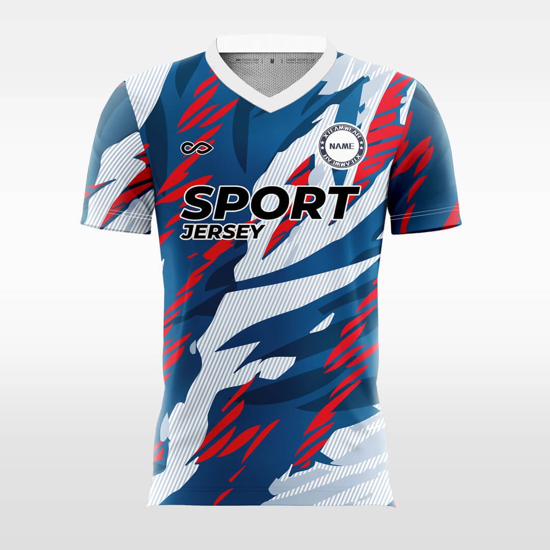 Cikers Sports Grey-blue / S Mountain - Custom Soccer Jersey for Men Sublimation