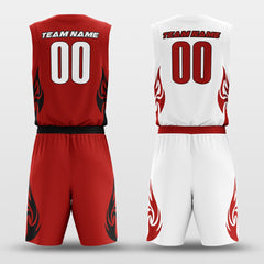 Cikers Sports Heat - Customized Reversible Sublimated Basketball Set