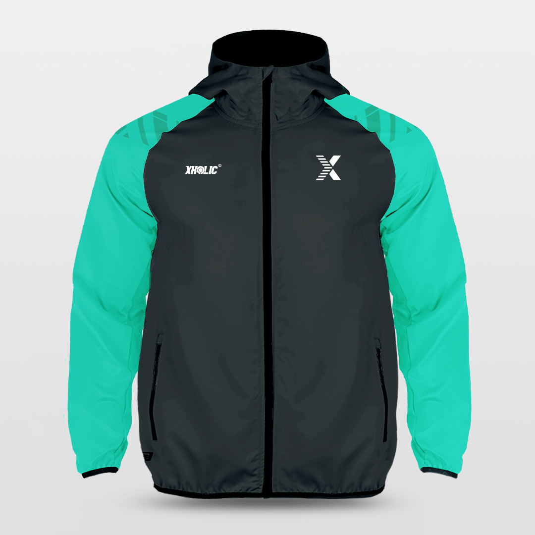 Cikers Sports Jackets Black / S Green Tech - Customized Hooded Waterproof Sports Jacket