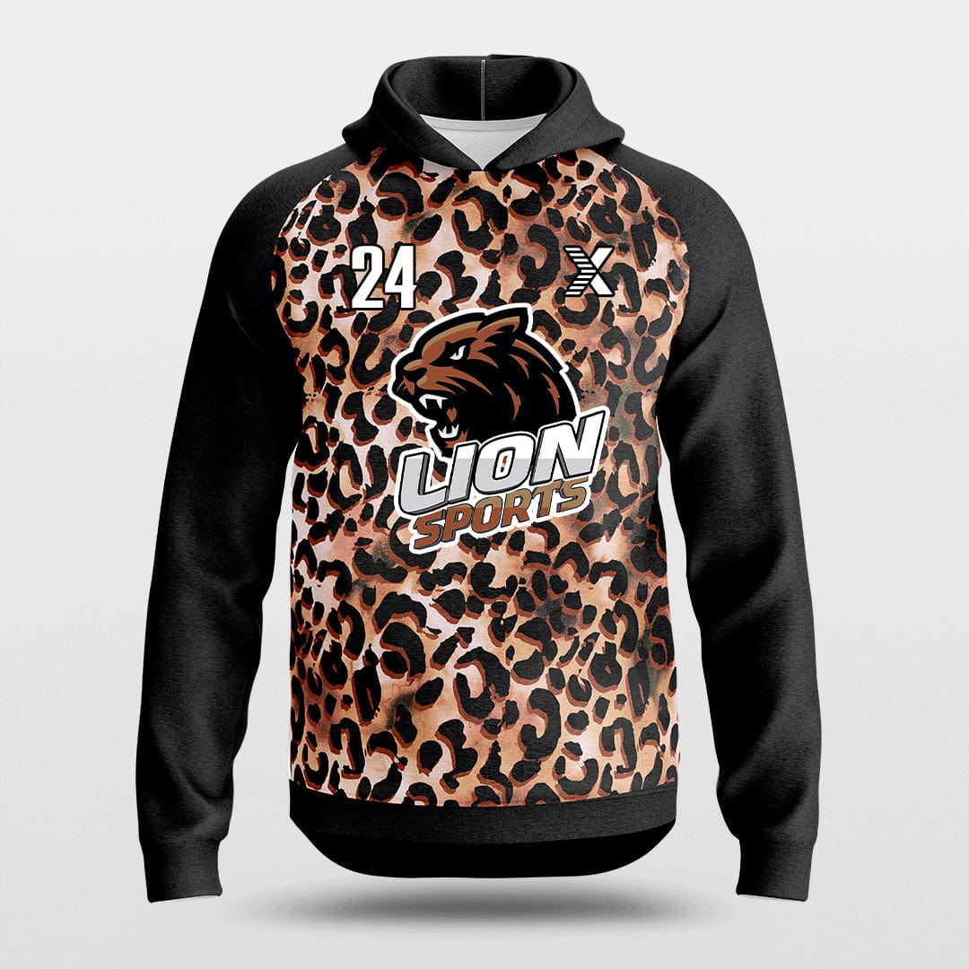 Cikers Sports Jackets Black / S Leopard - Customized Loose-Fit training Hoodie