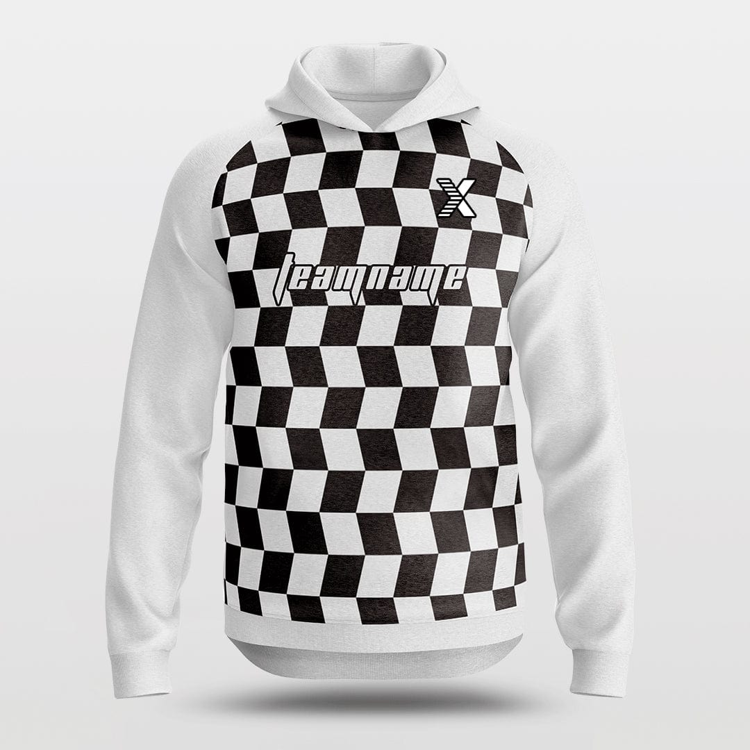 Cikers Sports Jackets Black&White / S Checkerboard - Customized Loose-Fit training Hoodie