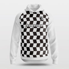 Cikers Sports Jackets Black&White / S Checkerboard - Customized Loose-Fit training Hoodie
