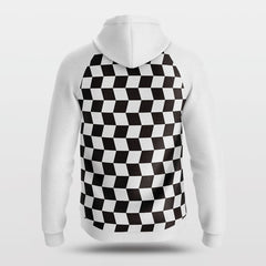 Cikers Sports Jackets Checkerboard - Customized Loose-Fit training Hoodie