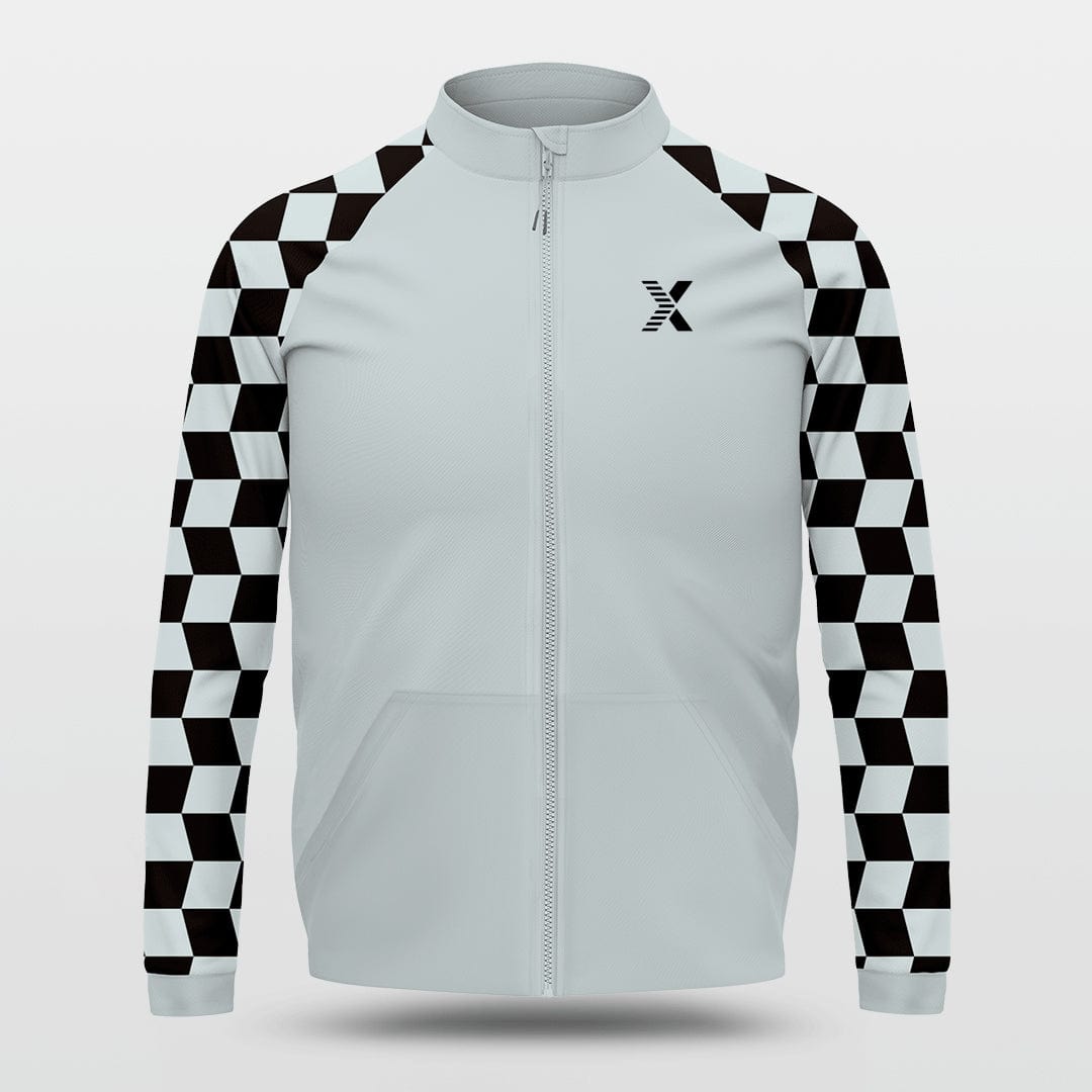 Cikers Sports Jackets Checkerboard - Customized Stand Collar leisure Jacket