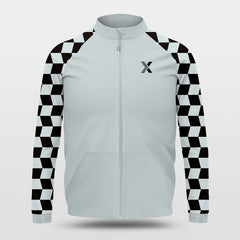 Cikers Sports Jackets Checkerboard - Customized Stand Collar leisure Jacket