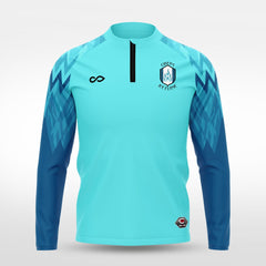 Cikers Sports Jackets Ice Flame - Customized Men's 1/4 Zip Jacket