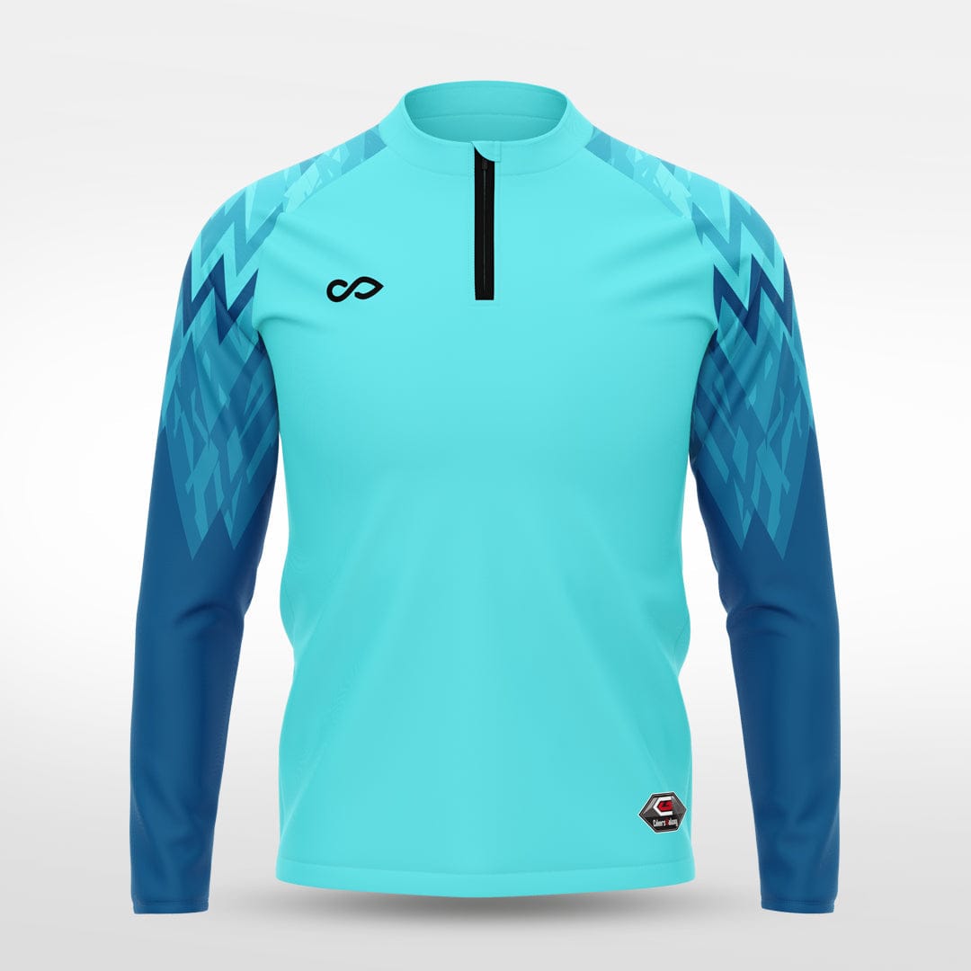 Cikers Sports Jackets Mint / S Ice Flame - Customized Kids 1/4 Zip Jacket