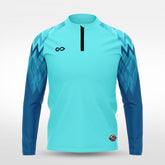 Cikers Sports Jackets Mint / S Ice Flame - Customized Men's 1/4 Zip Jacket