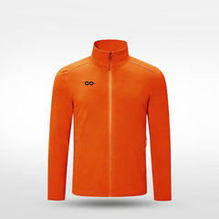Cikers Sports Jackets orange / S Stand-up collar winter fleece - Customized Full-Zip Jacket with Hoodie