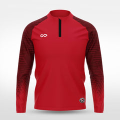 Cikers Sports Jackets Red / S Urban Forest - Customized Men's 1/4 Zip Jacket