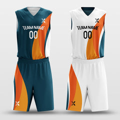 Cikers Sports Jungle - Customized Reversible Sublimated Basketball Set