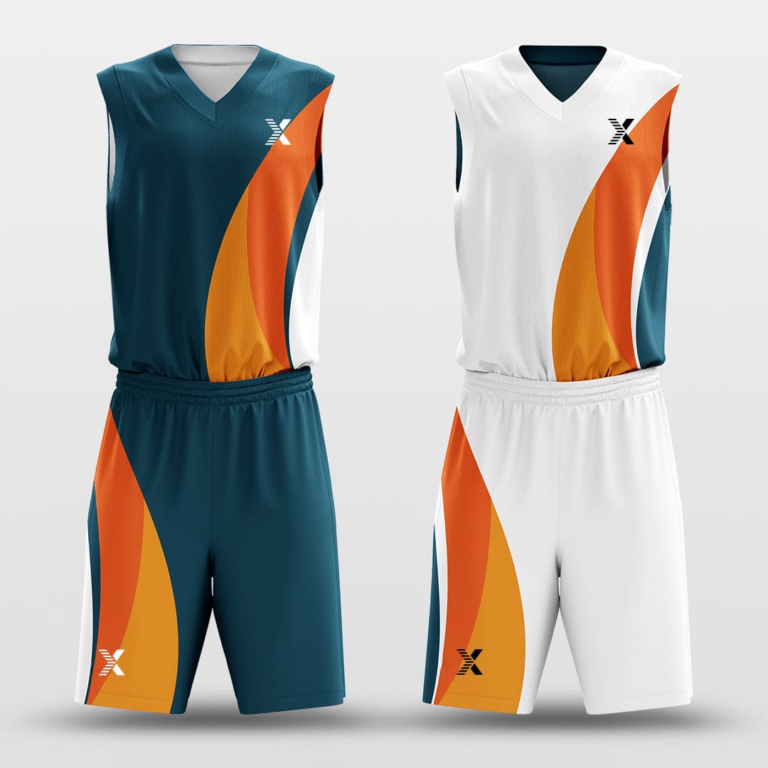 Cikers Sports Jungle - Customized Reversible Sublimated Basketball Set