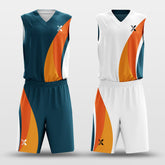 Cikers Sports Jungle - Customized Reversible Sublimated Basketball Set
