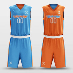 Cikers Sports Lake - Customized Reversible Sublimated Basketball Set