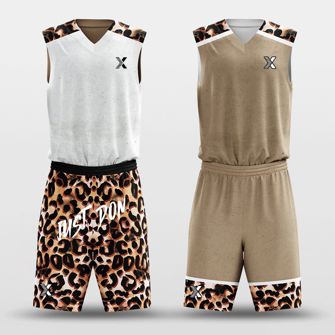 Cikers Sports Leopard - Customized Reversible Sublimated Basketball Set