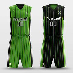 Cikers Sports Moss - Customized Reversible Sublimated Basketball Set