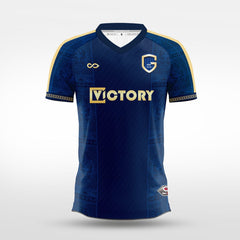 Cikers Sports Navy blue / S Azure Shadow - Custom Soccer Jersey for Men Sublimation - WS201GYVO3
