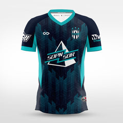 Cikers Sports Navy blue / S Flame Domain - Custom Soccer Jersey for Men Sublimation - WS201GYUW3
