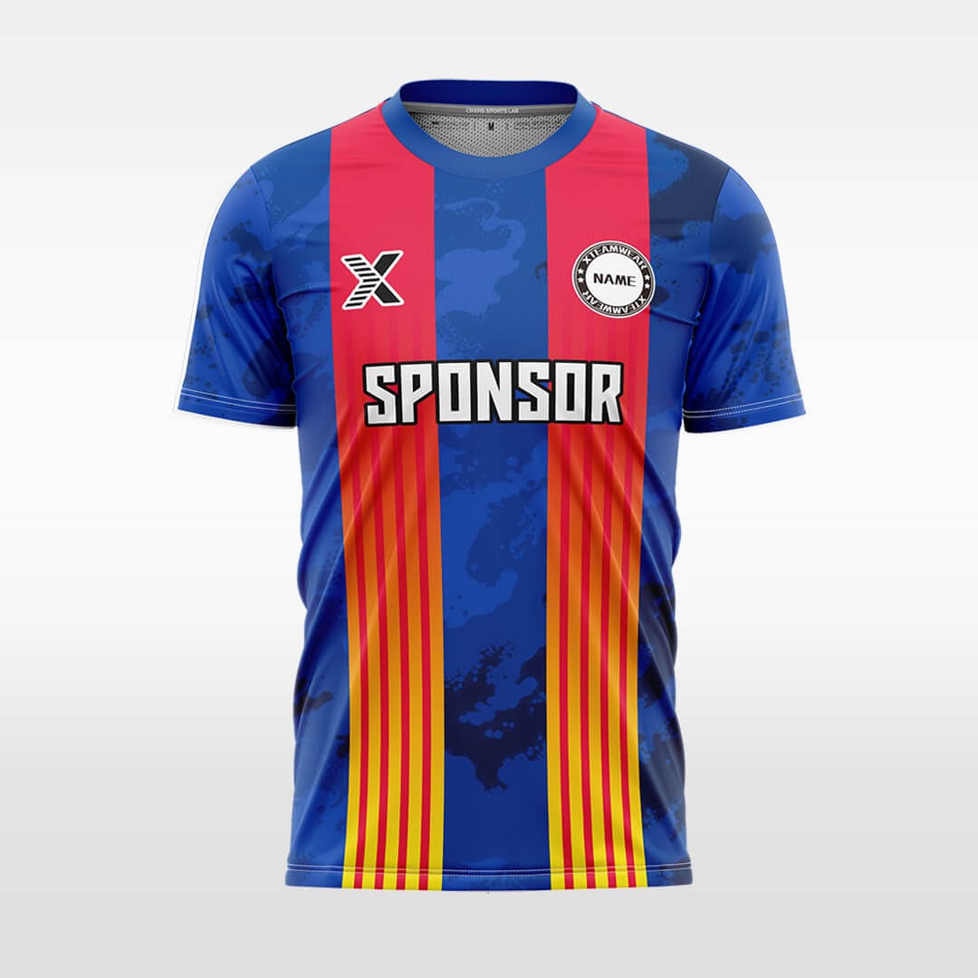 Cikers Sports Navy / S Crack - Custom Design Soccer Jersey for Men Sublimation