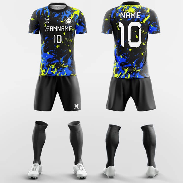 Cikers Sports pack Glow - Men's Sublimated Fluorescent Soccer Jersey Kit