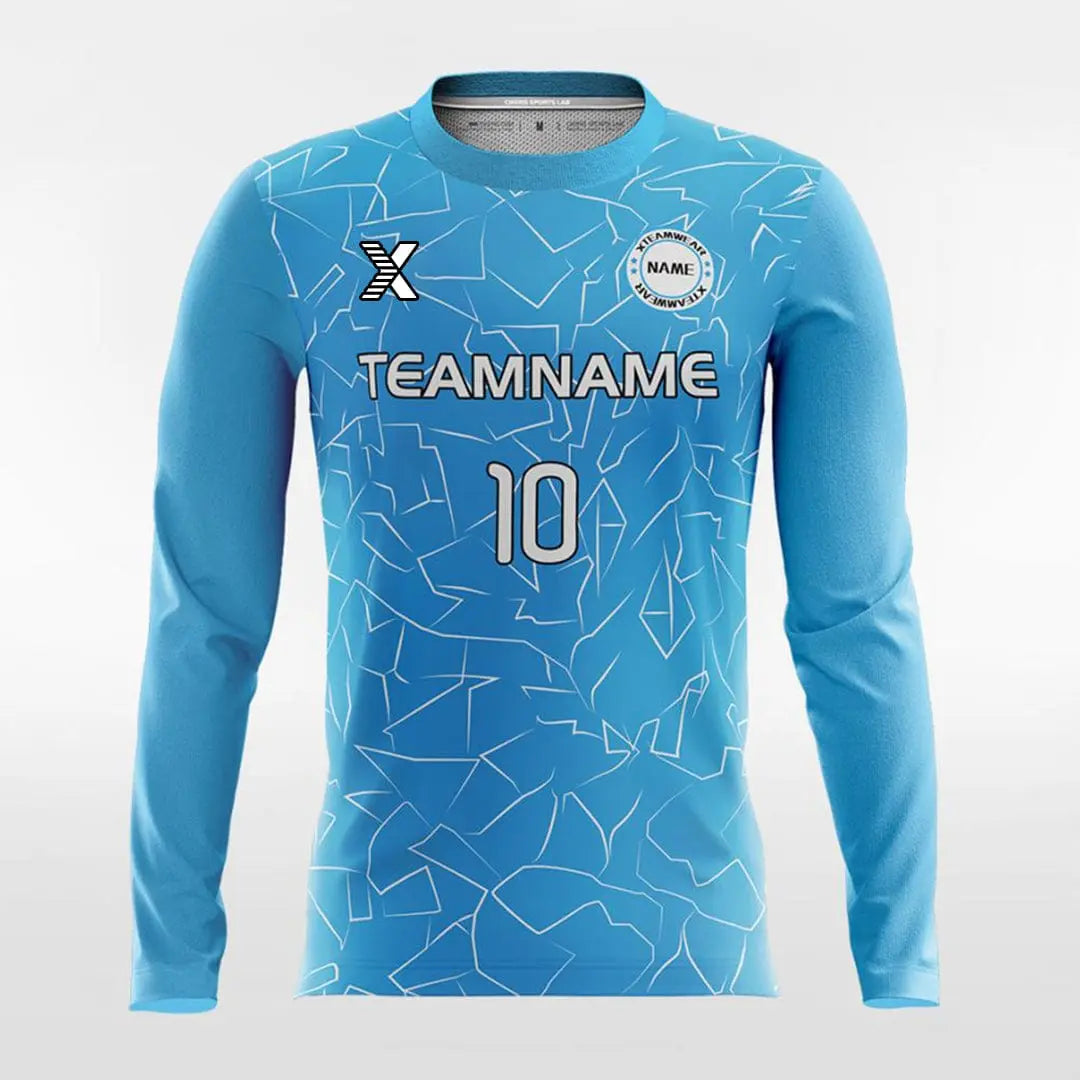 Cikers Sports Partenopei - Customized Men's Sublimated Long Sleeve Soccer Jersey