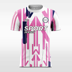 Cikers Sports Pink / S Arrow - Custom Soccer Jersey for Men Sublimation FT060201S