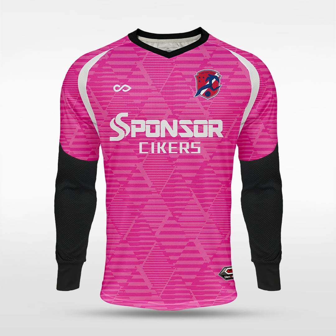 Cikers Sports Pink / S Blood Shadow - Customized Adult Goalkeeper Long Sleeve Soccer Jersey
