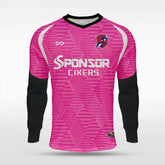 Cikers Sports Pink / S Blood Shadow - Customized Adult Goalkeeper Long Sleeve Soccer Jersey