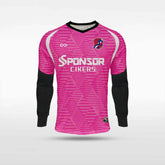 Cikers Sports Pink / S Blood Shadow - Customized Kids Goalkeeper Long Sleeve Soccer Jersey