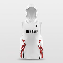 Cikers Sports Pure Fire - Customized Basketball Sleeveless Hoodies
