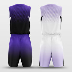 Cikers Sports Purple Leopard - Customized Reversible Sublimated Basketball Set