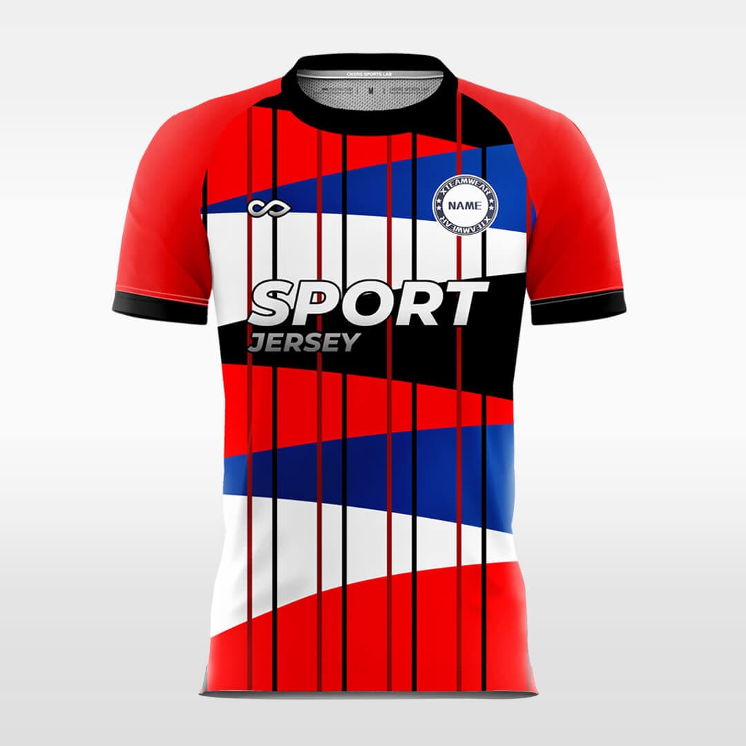Cikers Sports Red / S Cutting - Custom Soccer Jersey for Men Sublimation FT060117S