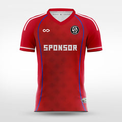 Cikers Sports red / S Diamond array - Custom Soccer Jersey for Men Sublimation - WS201GCLZ3