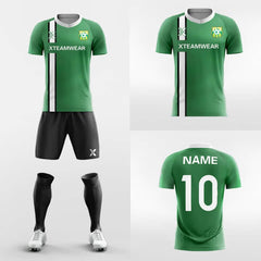 Cikers Sports Ribbon - Custom Contrast Striped Soccer Kits Short Sleeve