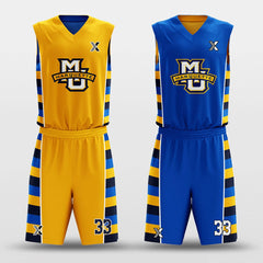 Cikers Sports Riddle - Customized Reversible Sublimated Basketball Set