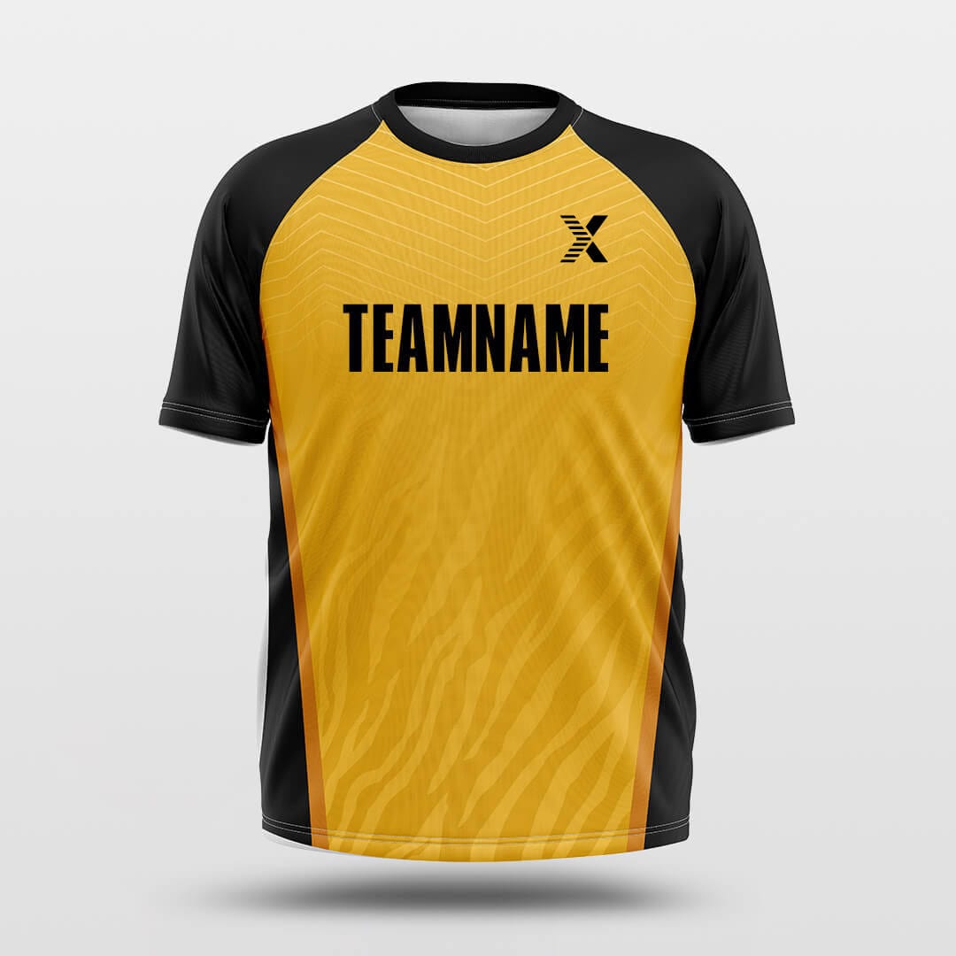 Cikers Sports Shirts Yellow / S Animal Print - Customized Short Sleeve Jersey Loose Shoulder