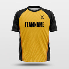 Cikers Sports Shirts Yellow / S Animal Print - Customized Short Sleeve Jersey Loose Shoulder