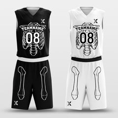 Cikers Sports Skeleton - Customized Reversible Sublimated Basketball Uniforms