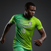 Cikers Sports Soccer Jersey Afterimage - Customized Men's Fluorescent Sublimated Soccer Jersey