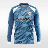 Cikers Sports Soccer Jersey Blue / S Aeolus- Customized Men's Sublimated Long Sleeve Soccer Jersey