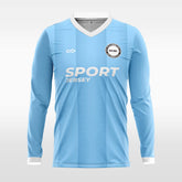 Cikers Sports Soccer Jersey Blue / S Ambition- Customized Men's Sublimated Long Sleeve Soccer Jersey