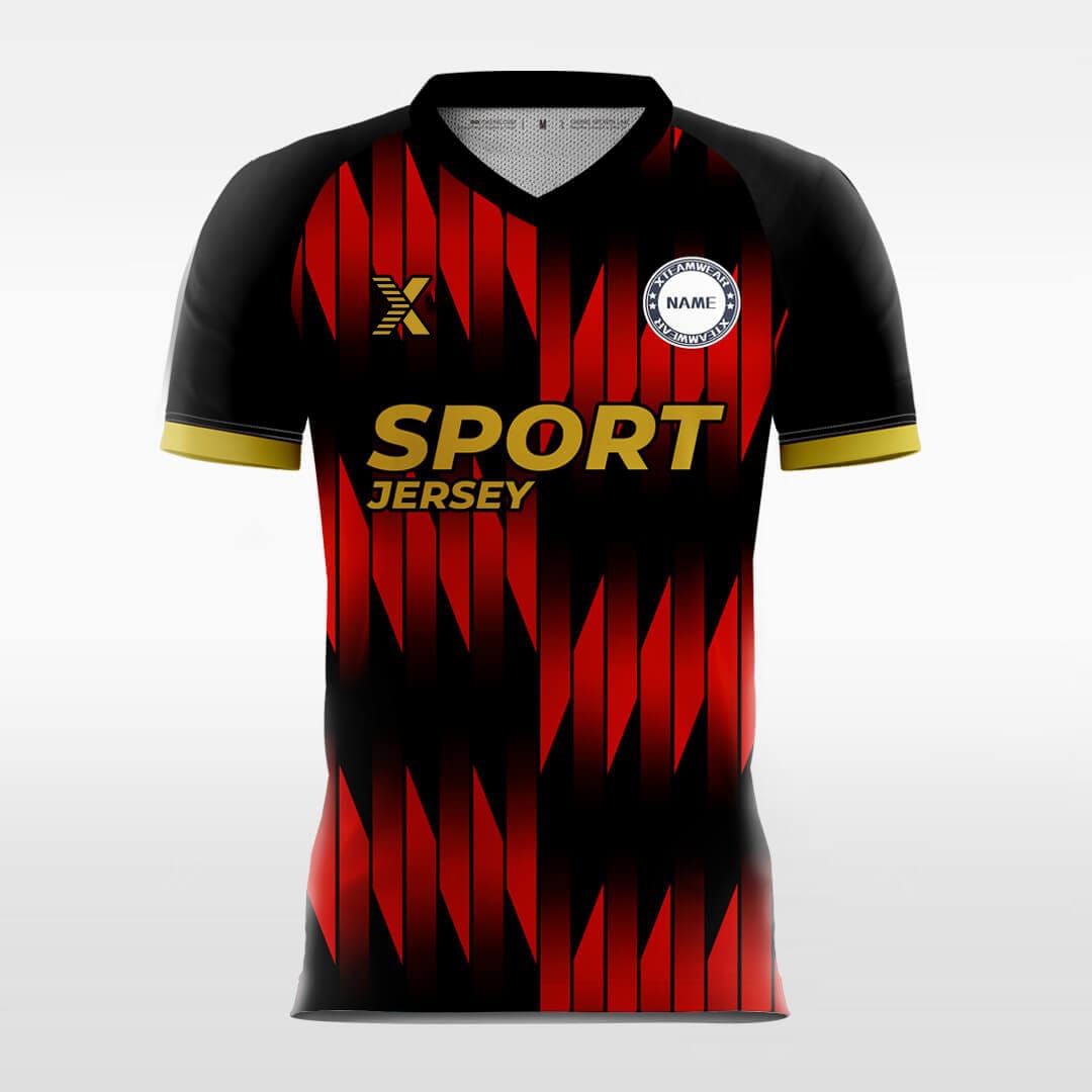 Cikers Sports Soccer Jersey Fire - Custom Soccer Jersey for Men Sublimation