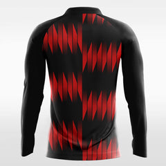 Cikers Sports Soccer Jersey Fire - Customized Men's Sublimated Long Sleeve Soccer Jersey
