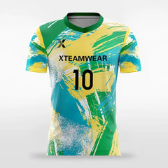 Cikers Sports Soccer Jersey Green / S Pop Camouflage V - Customized Men's Sublimated Soccer Jersey
