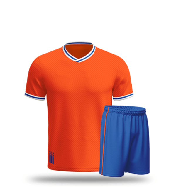 Cikers Sports Soccer Jersey orange / 120 Geometric Pattern - Pro Soccer Jersey Kit DF1037