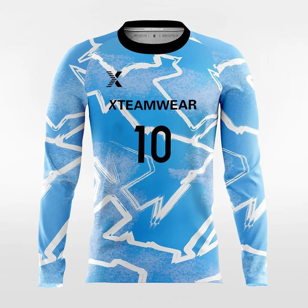 Cikers Sports Soccer Jersey Pop Camouflage 4 - Customized Men's Sublimated Long Sleeve Soccer Jersey