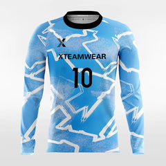 Cikers Sports Soccer Jersey Pop Camouflage 4 - Customized Men's Sublimated Long Sleeve Soccer Jersey