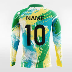 Cikers Sports Soccer Jersey Pop Camouflage V - Customized Men's Sublimated Long Sleeve Soccer Jersey